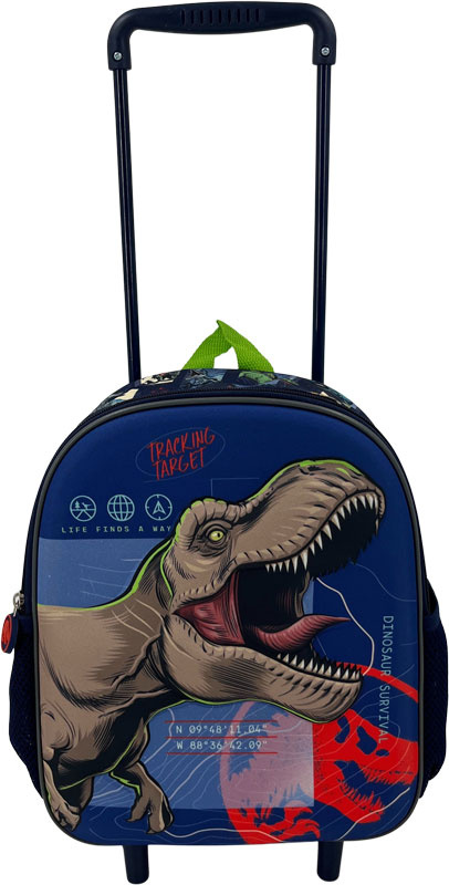 Jurassic World rugtas trolley op wielen 3D