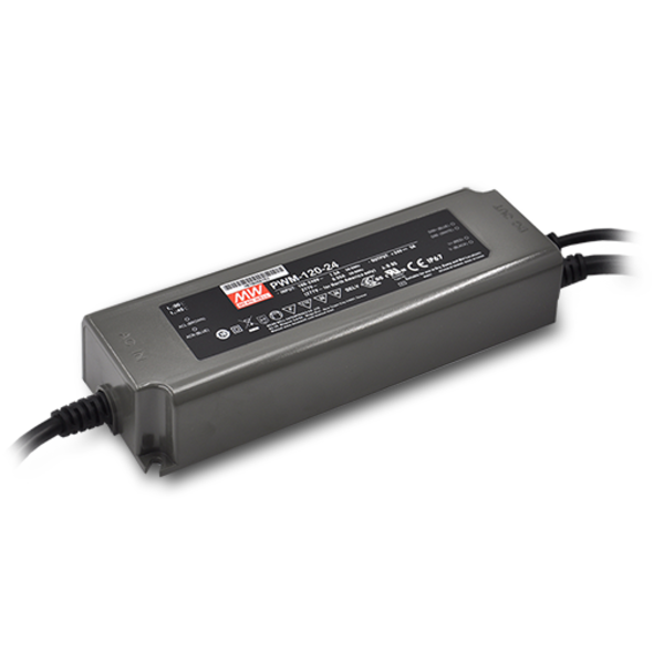 Mean Well PWM-120-24DA2 AC-DC Salida única controlador LED Voltaje Constante (CV)