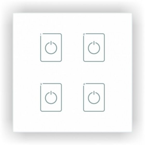 LTECH LED Touch Controller DALI 4 Zone - EDA4
