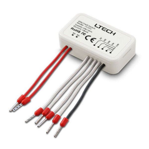 LTECH LED DALI Push Switch 6 in 1 Function - LT-424