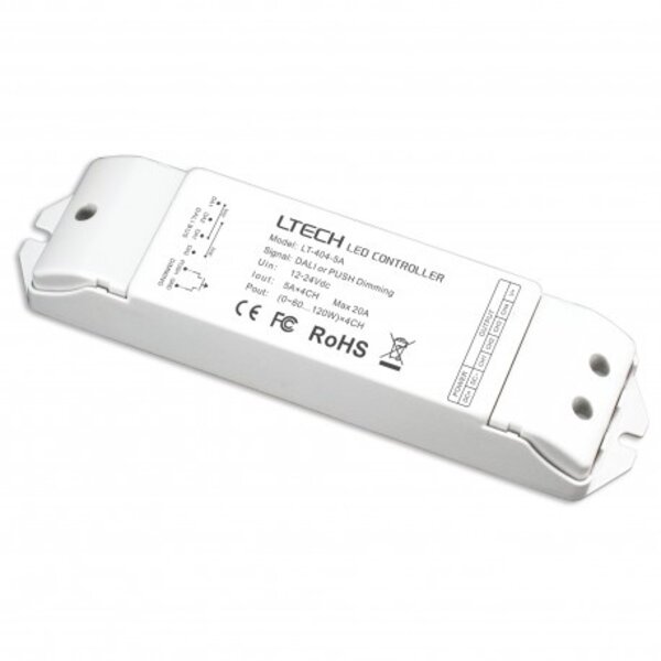 LTECH LED Driver DALI 4x5A | input 12-24Vdc / Output 12-24Vdc