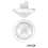 Theben theRonda P360-330 DALI UP WH, 3 canales, 360° (hasta Ø24m), blanco