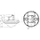 Theben theRonda P360-330 DALI UP WH, 3 canales, 360° (hasta Ø24m), blanco