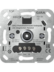 Gira Variateur rotatif DALI encastré avec alimentation intégrée