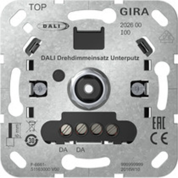 Gira DALI Drehdimmeinsatz Unterputz
