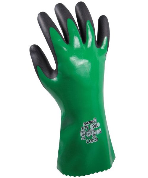 Showa 379 Handschuhe mit Chemikalienschutz und Griffigkeit