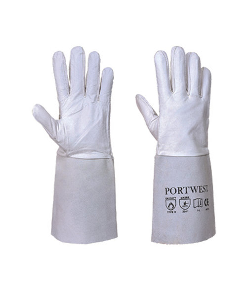 Portwest A520 - Premium Tig Schweißer-Stulpenhandschuh - Grey - R