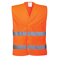 Portwest C474 - Zwei Reflex-Streifen Warnschutzweste - Orange - R