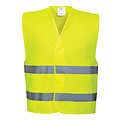 Portwest C474 - Zwei Reflex-Streifen Warnschutzweste - Yellow - R