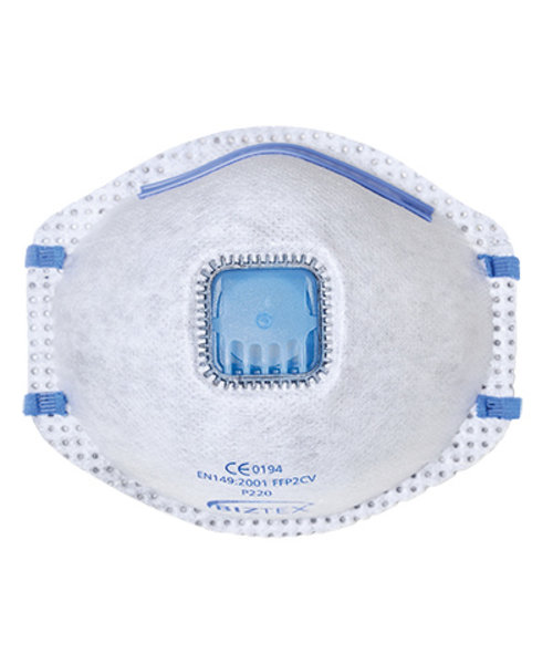 Portwest P220 - Masque FFP2 valve brouillard de poussières et charbons actifs - White - R