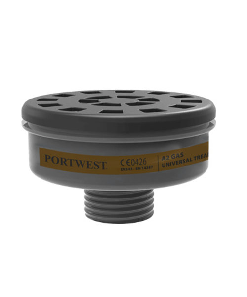 Portwest P906 - A2 Gas Filter Universal Tread - Black - R