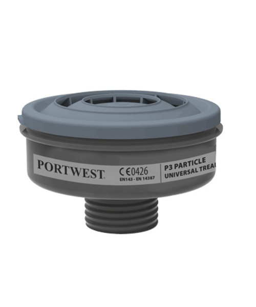 Portwest P946 - P3 Deeltjes filter Universeel Schroefdraad - Black - R