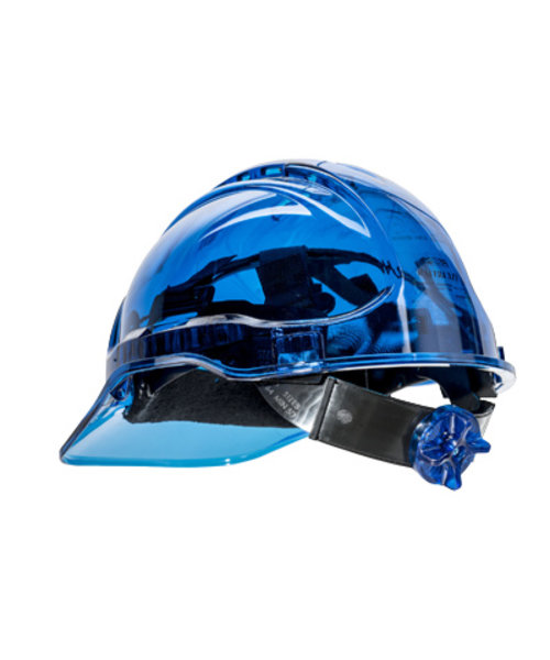 Portwest PV60 - Peak View Helm ventilerend met draaiknop - Blue - U