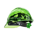 Portwest PV60 - Casque ventilé Peak View à crémaillère - Green - R