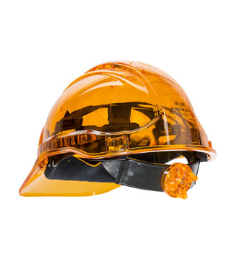 PV60 - Casque ventilé Peak View à crémaillère - Orange - R