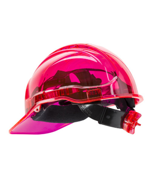 Portwest PV60 - Peak view Schutzhelm mit Rasterrad und Belüftung - Pink - R