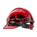 Portwest PV60 - Peak View Helm ventilerend met draaiknop - Red - R