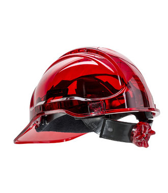 PV60 - Casque ventilé Peak View à crémaillère - Red - R