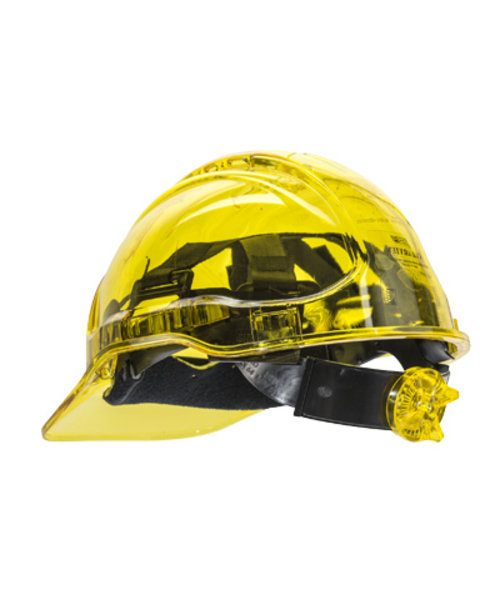 Portwest PV64 - Peak View Plus Helm met draaiknop - Yellow - R