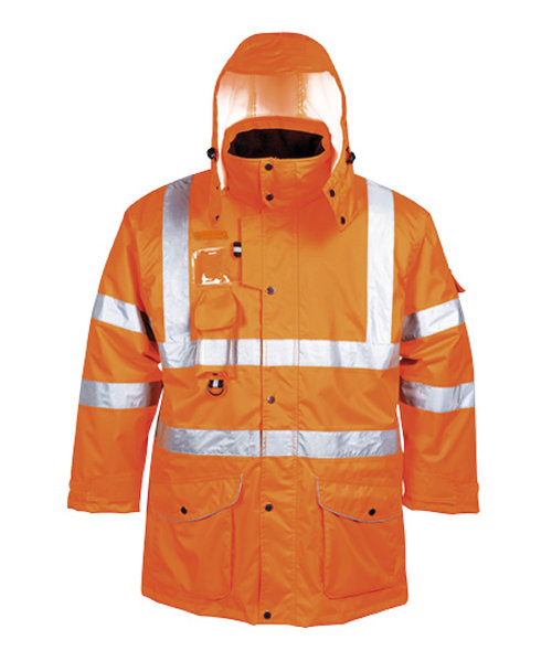 Portwest RT27 - Hi-Vis 7-in-1 Traffic Jacket RIS - Orange - R