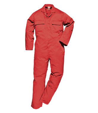 S999 - Euro Work Polykatoen overall - Red - R