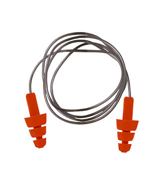 EP04 - Wiederverwendbarer TPE Gehörschutzstöpsel mit Band - Orange - R