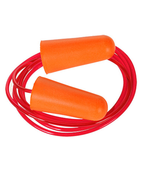 Portwest EP08 - Corded PU Foam Ear Plug (200 pairs) - Orange - R