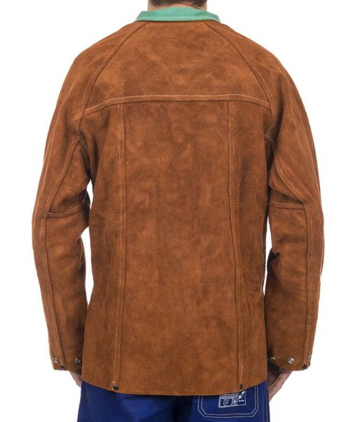 Weldas Welding 44-7300 Lava Brown split rundlederen lasvest