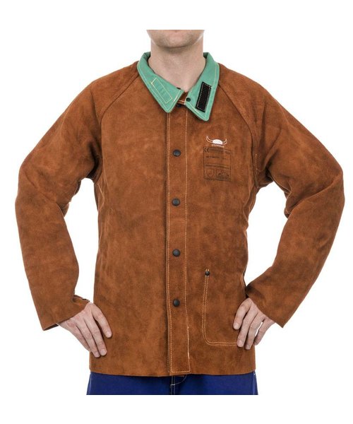 Weldas Welding 44-7300 Lava Brown Rindspaltleder Schweißer Jacke