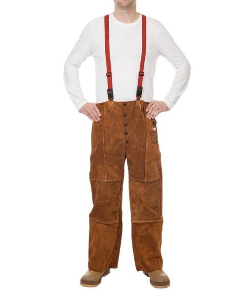 Weldas Welding 44-7440/7600 Lava Brown Pantalon de soudage en vachette fendue