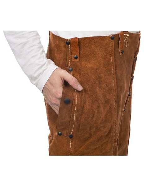 Weldas Welding 44-7440/7600 Lava Brown Pantalon de soudage en vachette fendue