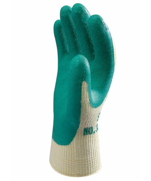 Showa Showa 310 gloves in green with latex grip