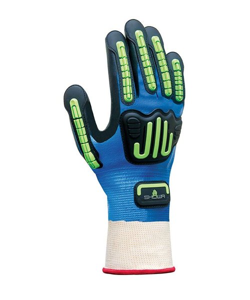 Showa 377IP gloves with oil grip and impact