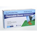 Portwest A905 - Poedervrije Vinyl Disposable Handschoen - Blue - U