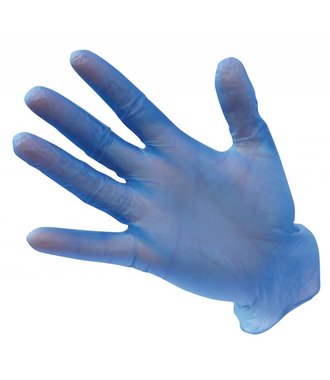 A905 - Poedervrije Vinyl Disposable Handschoen - Blue - U