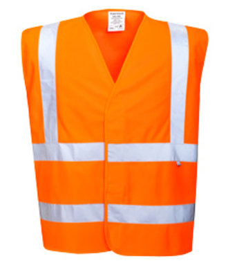 FR71 - Gilet HV antistatique et flamme résistant - Orange - R