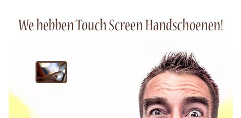 Touchscreen handschoenen op het werk