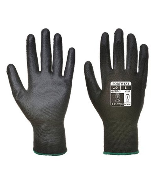 Portwest A120 - PU Palm Glove - Black - R