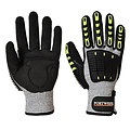 Portwest A722 - Anti Impact Cut Resistant 5 Glove - GreyBk - R