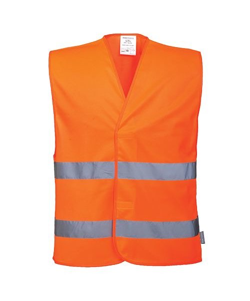 Portwest C474 - Zwei Reflex-Streifen Warnschutzweste - Orange - R