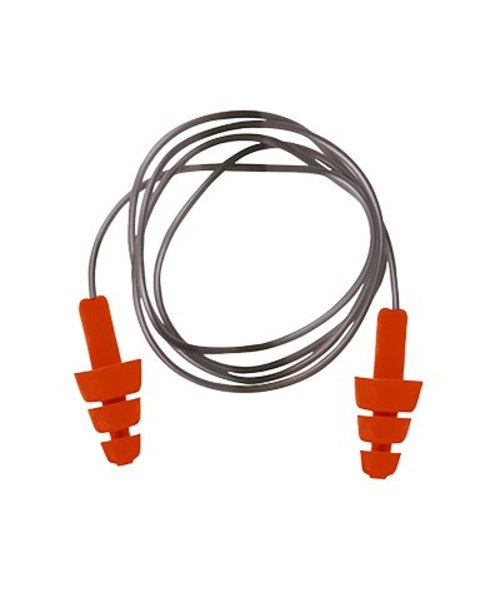Portwest EP04 - Reusable TPE Corded Ear Plug - Orange - R
