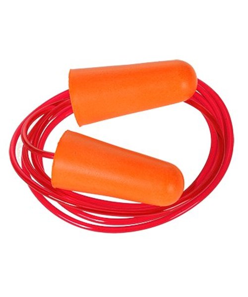 Portwest EP08 - Corded PU Foam Ear Plug (200 pairs) - Orange - R