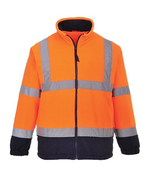 Portwest F301 - Zweifarbige Warnschutz-Fleece-Jacke - OrNa - R