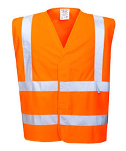 Portwest FR75 - Gilet Hivis Résistant à la flamme - Orange - R