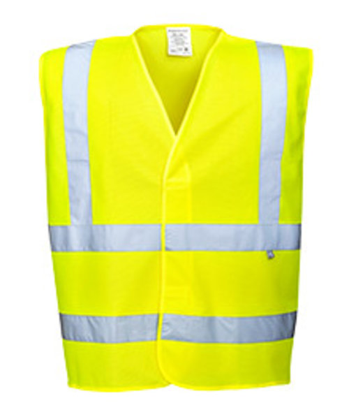 Portwest FR75 - Gilet Hivis Résistant à la flamme - Yellow - R