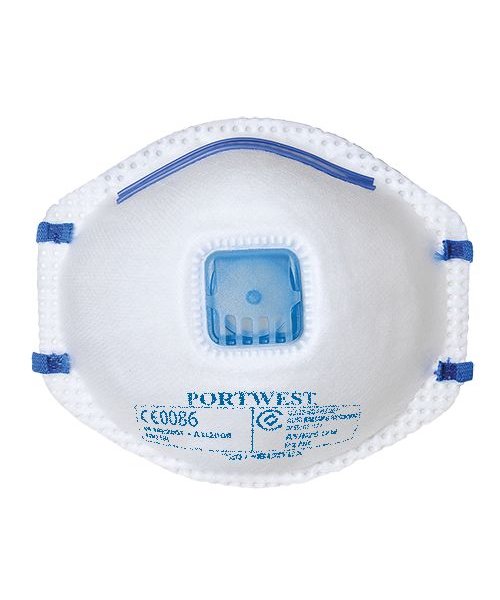 Portwest P201 - FFP2 Feinstaubmaske mit Ventil - White - R
