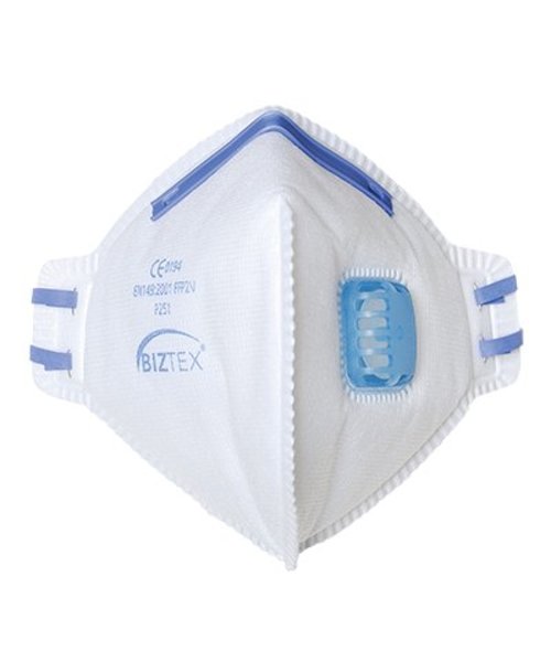 Portwest P251 - FFP2 Valved Fold Flat Respirator - White - R