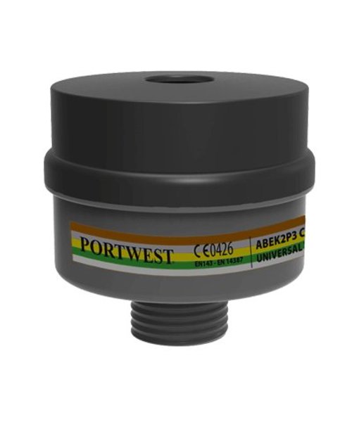 Portwest P976 - ABEK2P3 Kombifilter Universalgewinde - Black - R