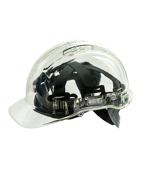 Portwest PV60 - Peak view Schutzhelm mit Rasterrad und Belüftung - Clear - R