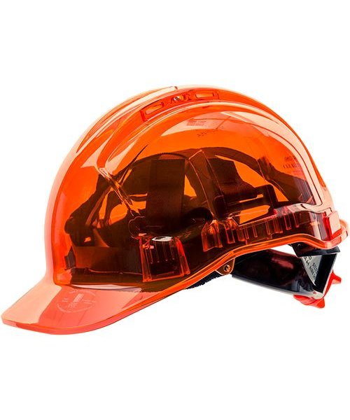 Portwest PV60 - Peak View Helm ventilerend met draaiknop - Orange - R